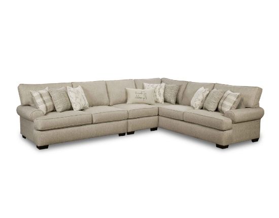 Celadon Raffia 3 Piece Sectional
