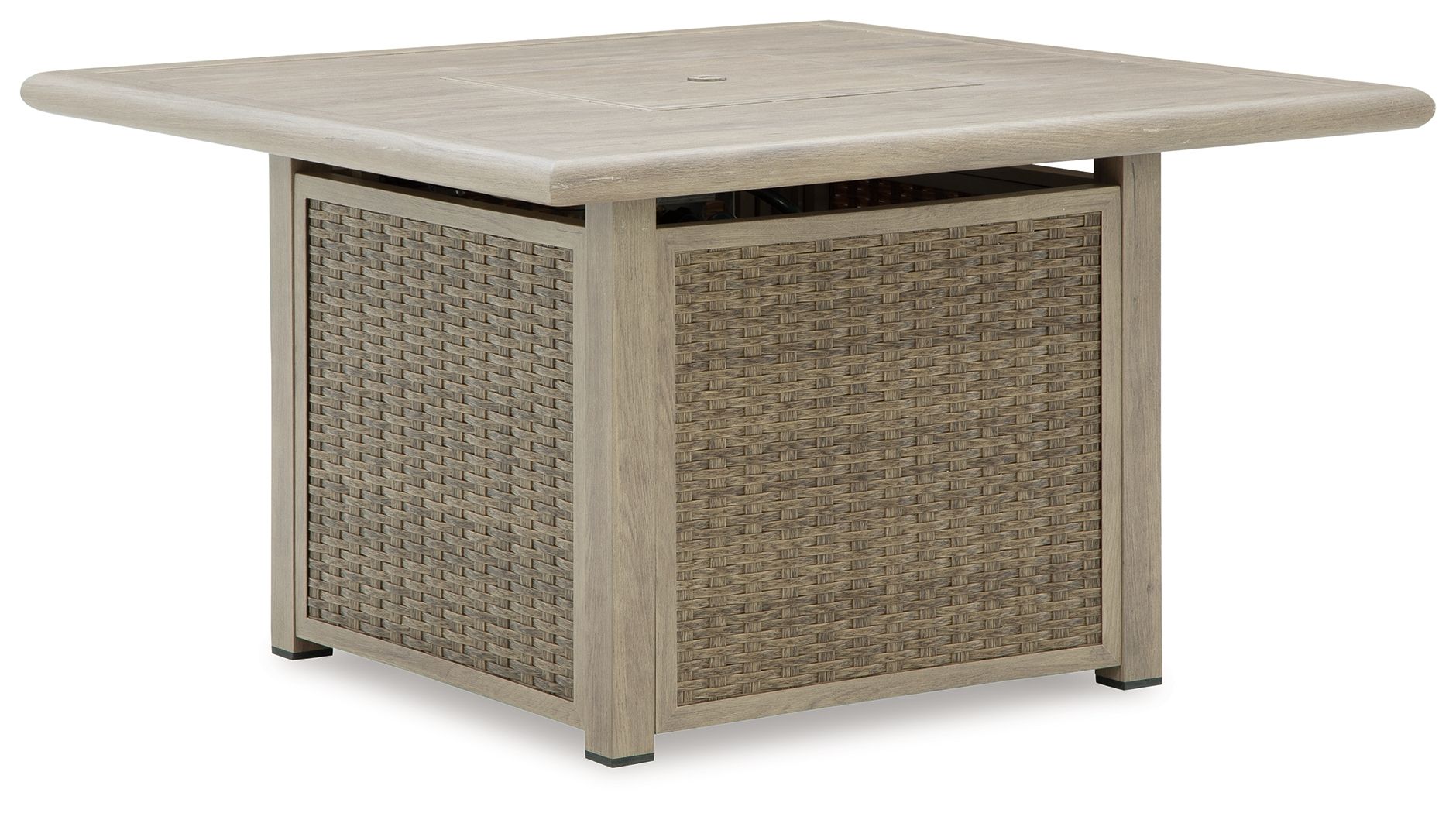 Carisbo Beige Square Fire Pit Table