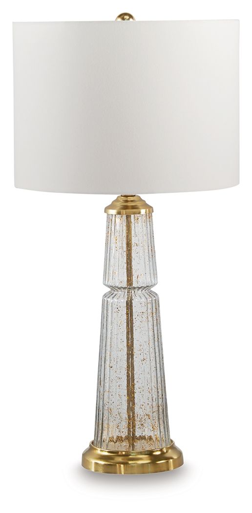 Bakersboro Clear / Gold Finish Glass Table Lamp