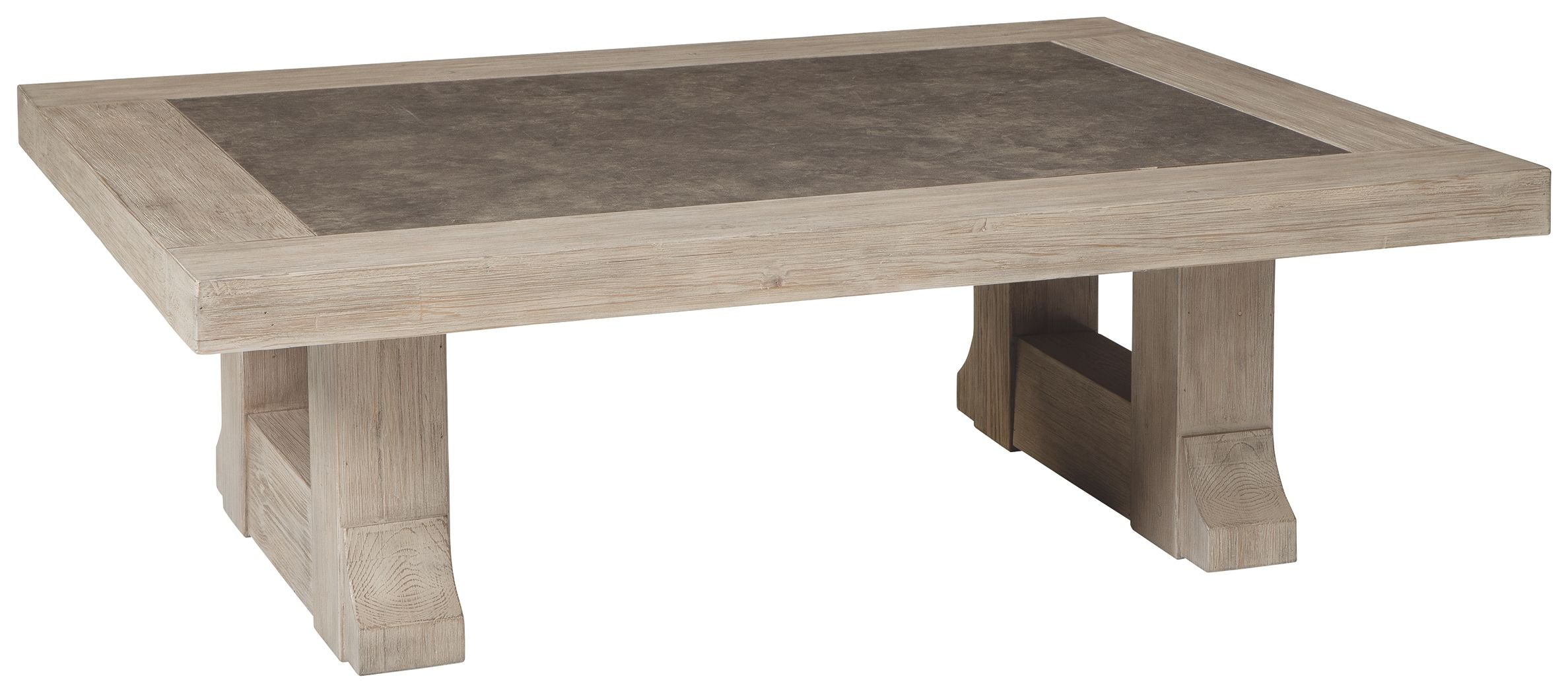 Hennington Light Brown Rectangular Cocktail Table