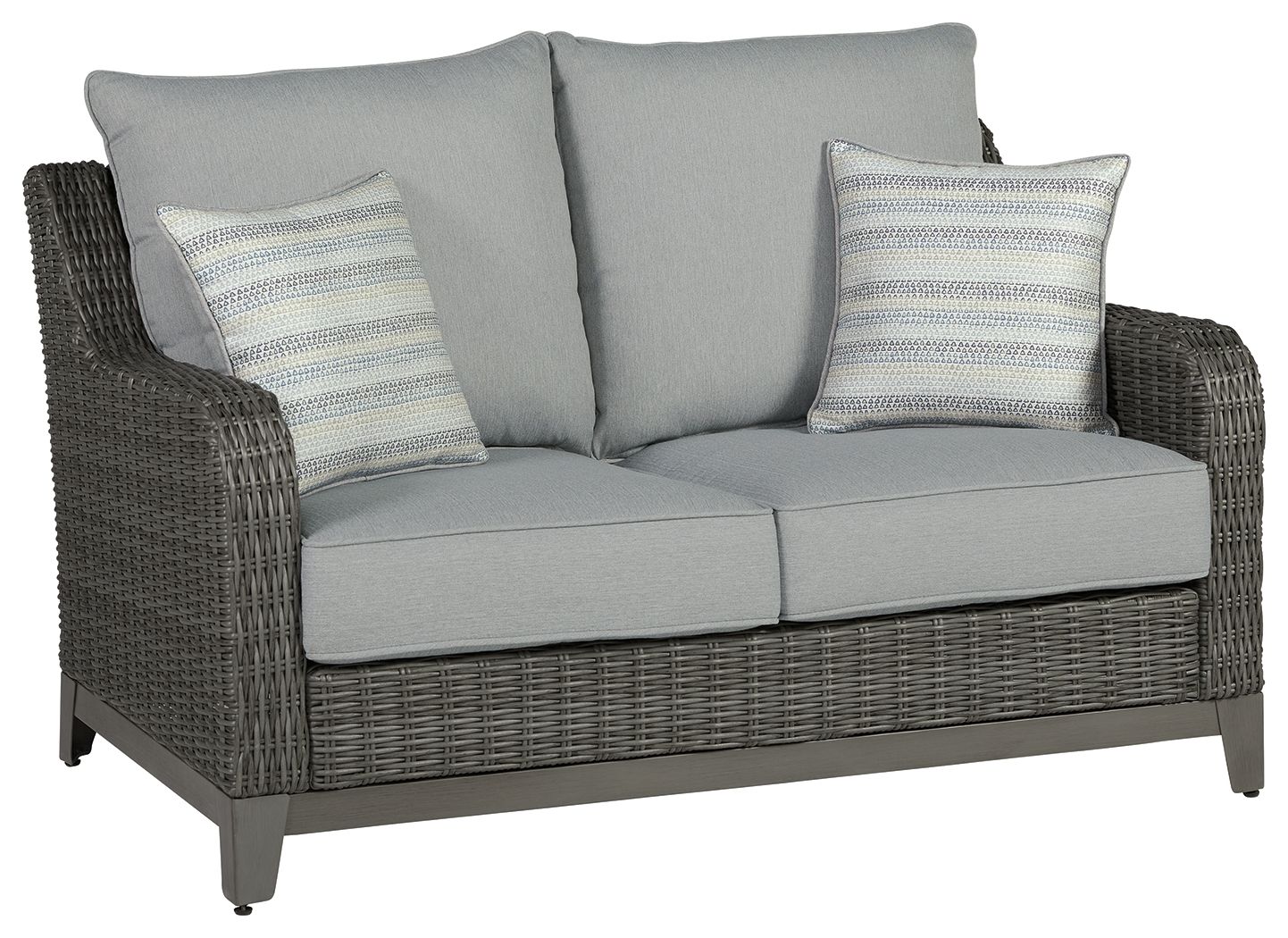 Elite Park Gray Loveseat w/Cushion