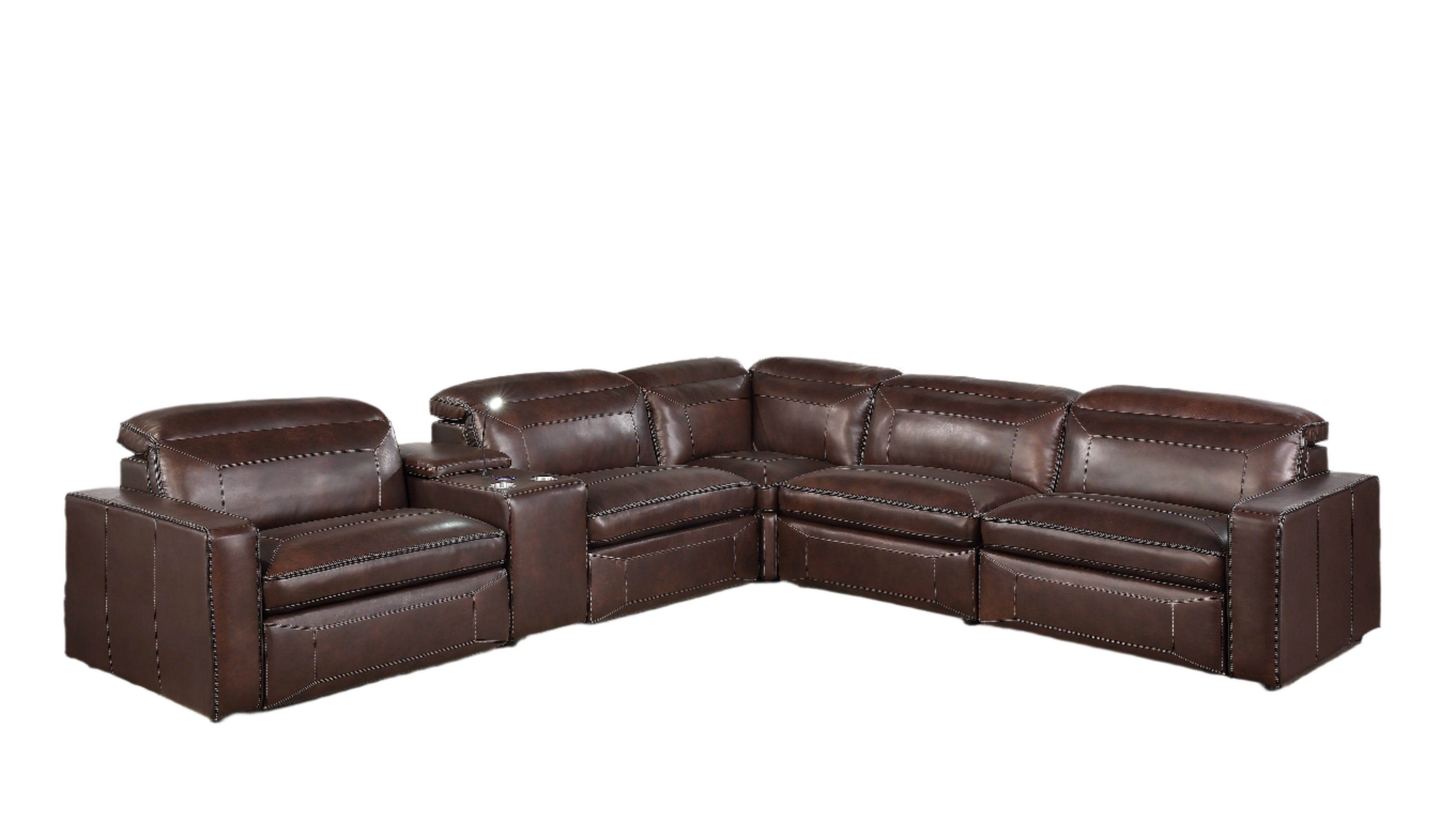 Trojan 6 Piece Reclining Sectional