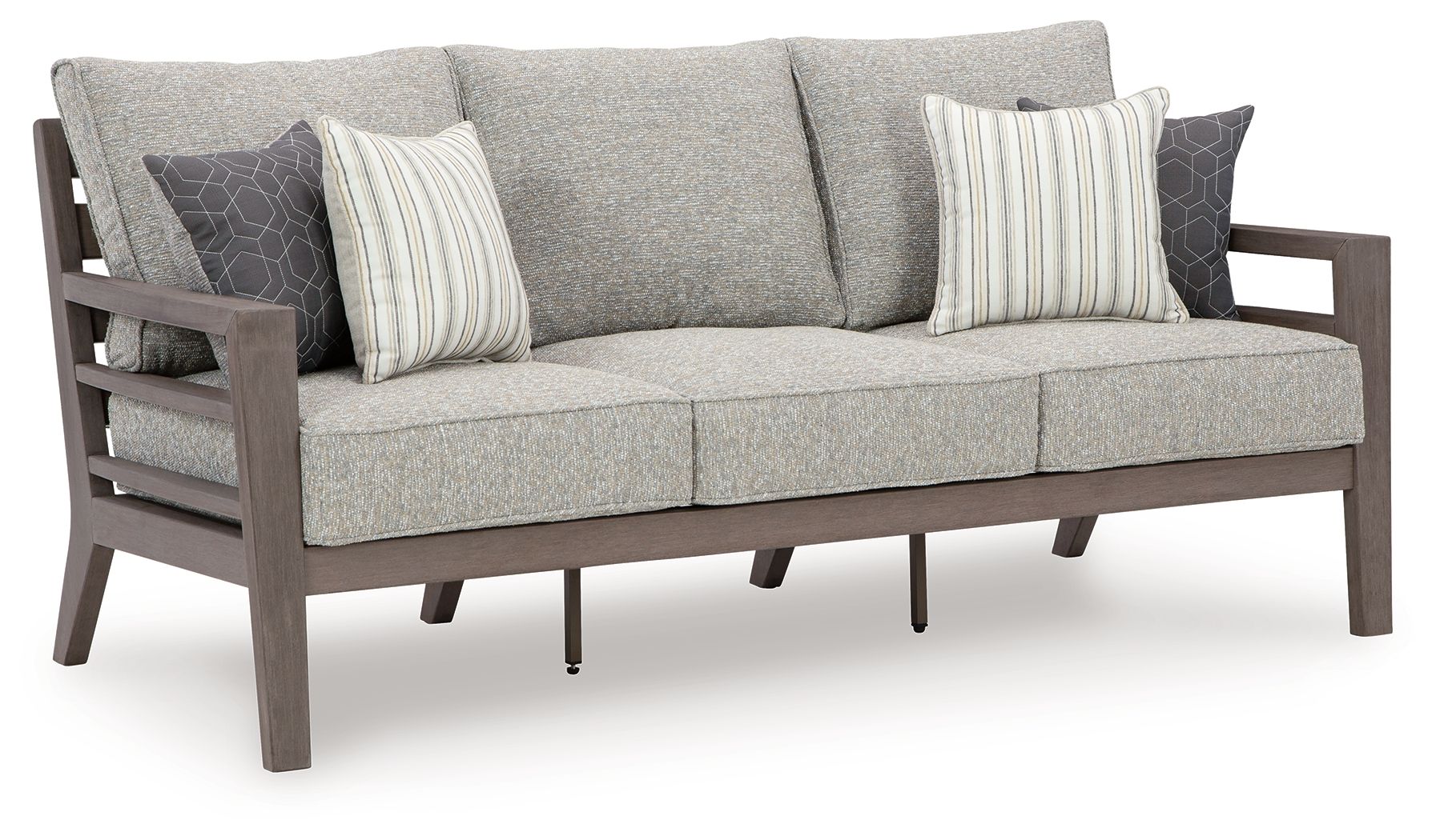 Hillside Barn Gray / Brown Sofa With Cushion