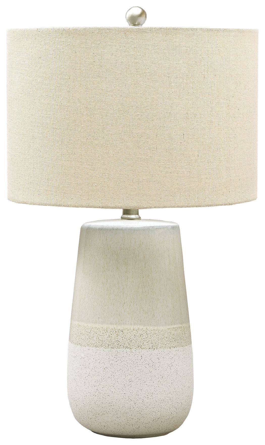 Shavon Beige / White Ceramic Table Lamp
