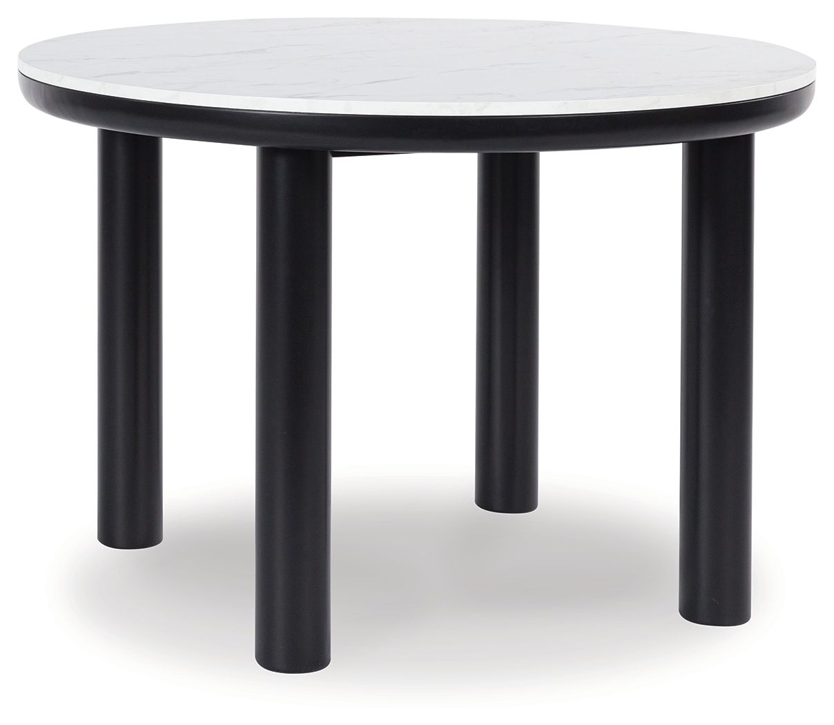 Xandrum Black Round Dining Room Table