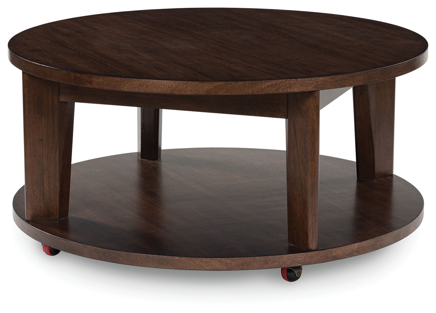 Korestone 2 Dark Brown Round Cocktail Table