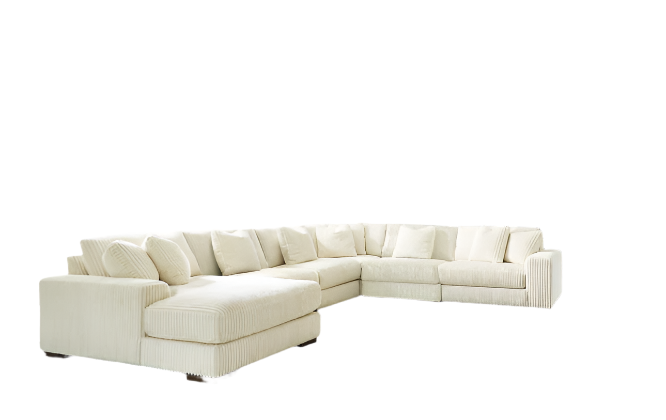 Lindyn Ivory 6 Piece Sectional with Chaise