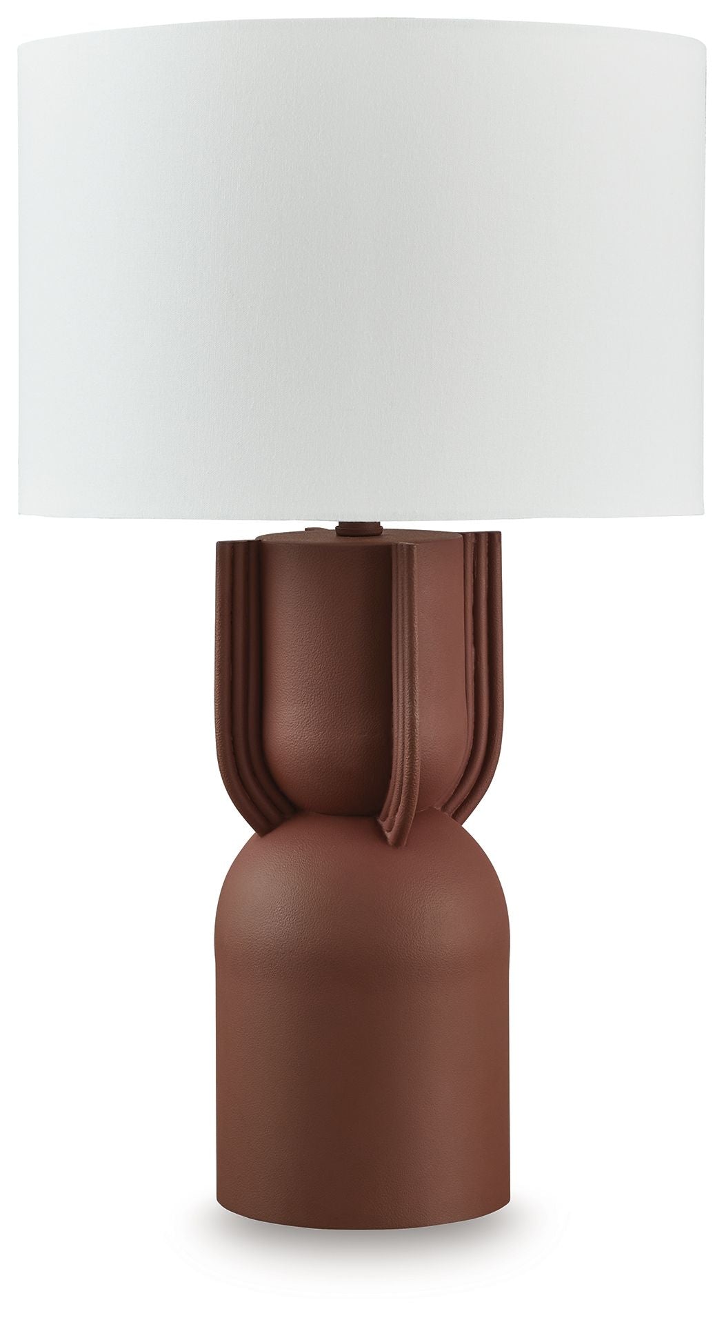 Rowandale Brick Red Metal Table Lamp