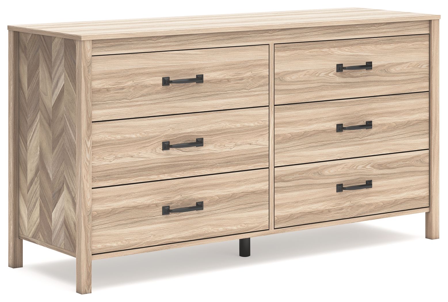 Battelle Tan Six Drawer Dresser