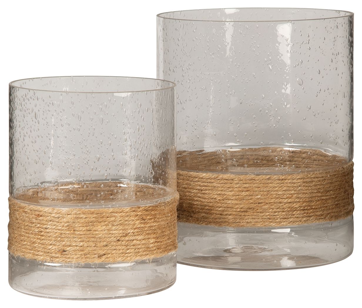 Eudocia Clear Candle Holder Set