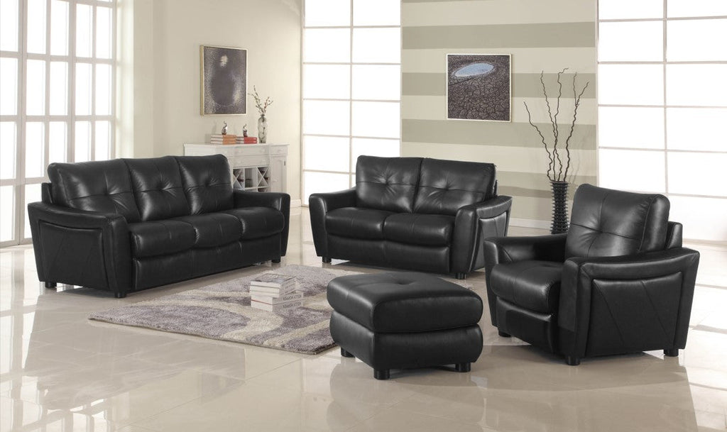 Redondo Black Ottoman