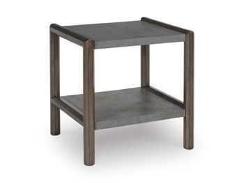 Kallenny Brown / Gray Rectangular End Table