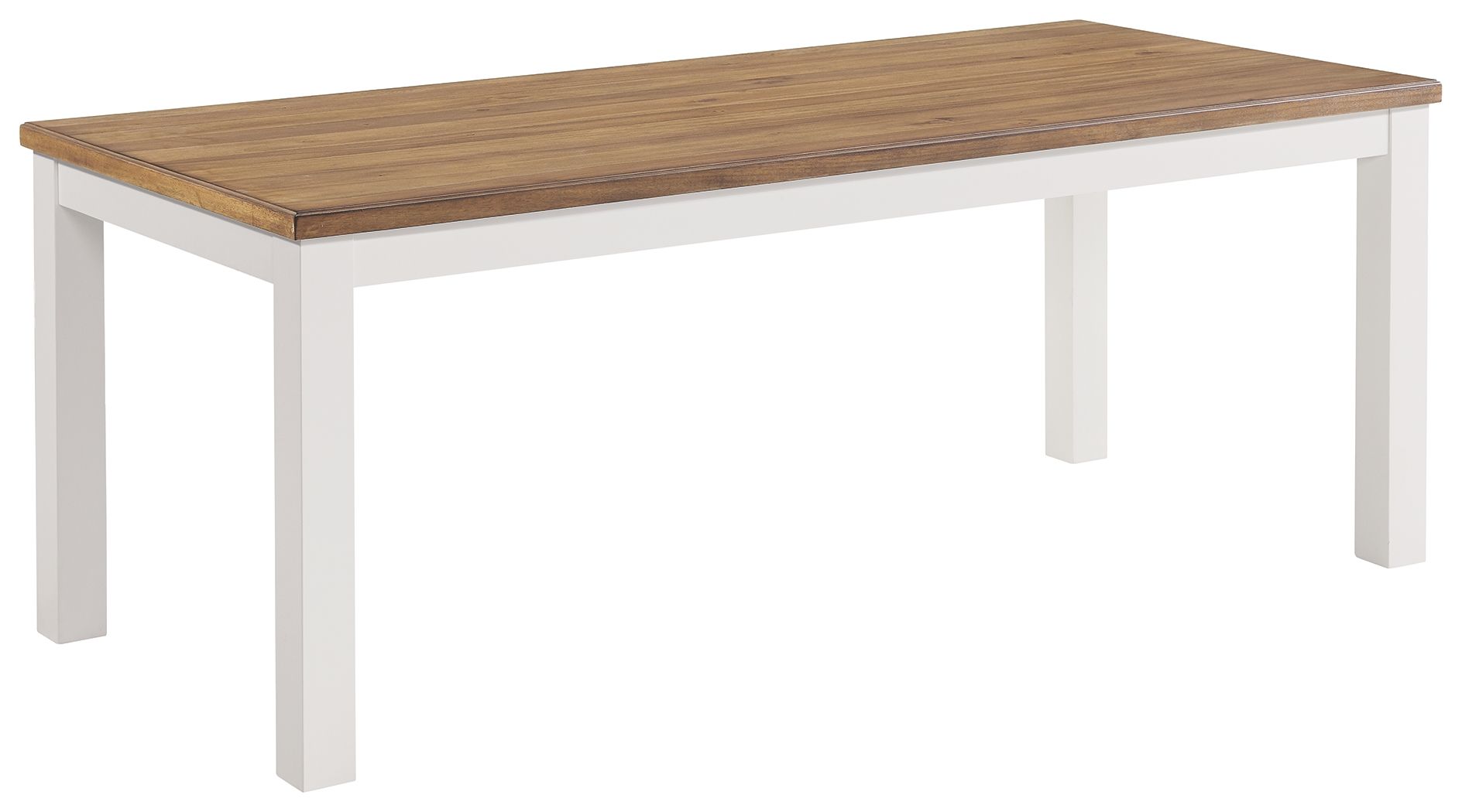 Westconi White / Brown Rectangular Dining Room Table
