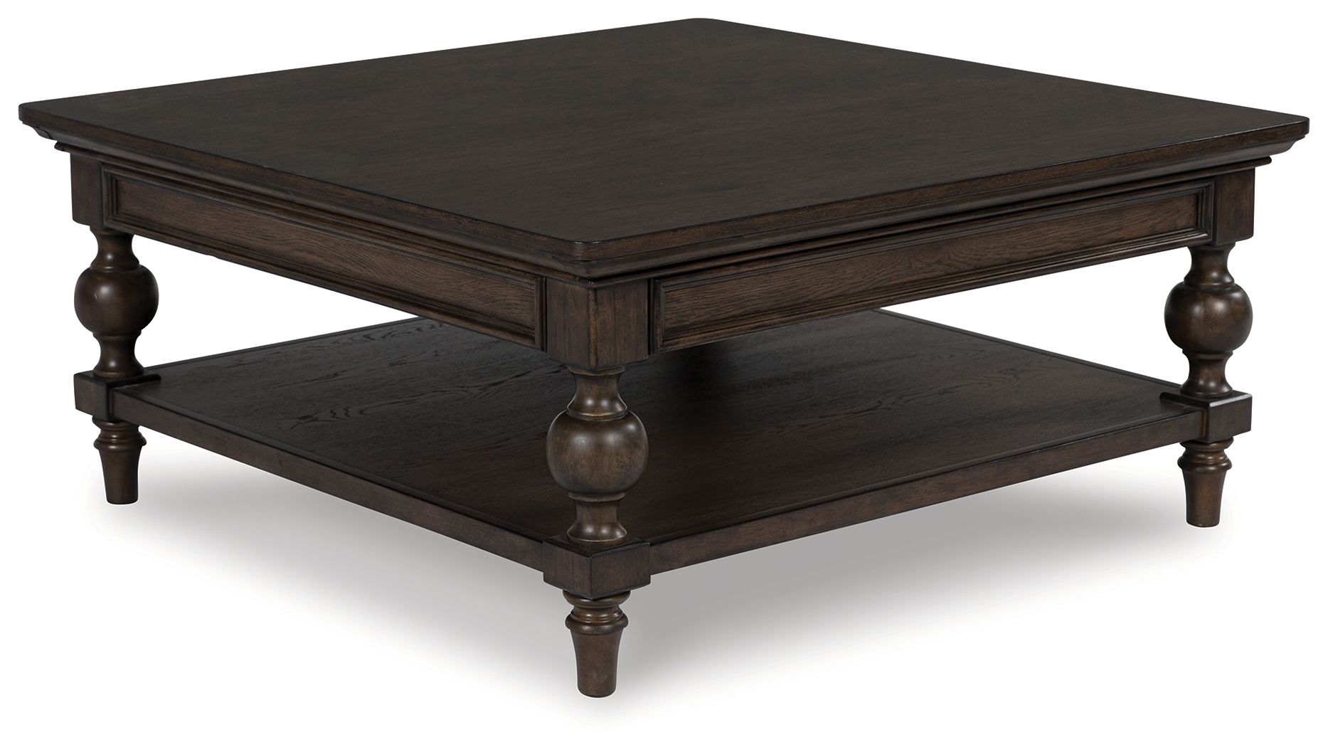 Veramond Dark Brown Square Cocktail Table