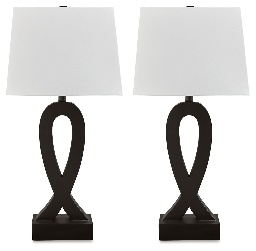 Markellton Black Poly Table Lamp