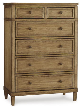Sharlance Brown Six Drawer Chest