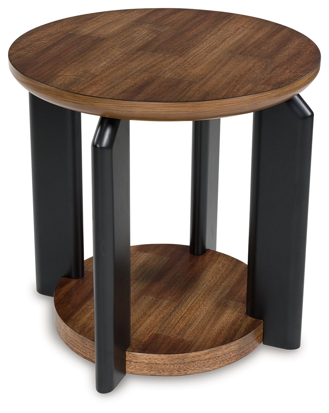 Kraeburn Brown / Black Round End Table