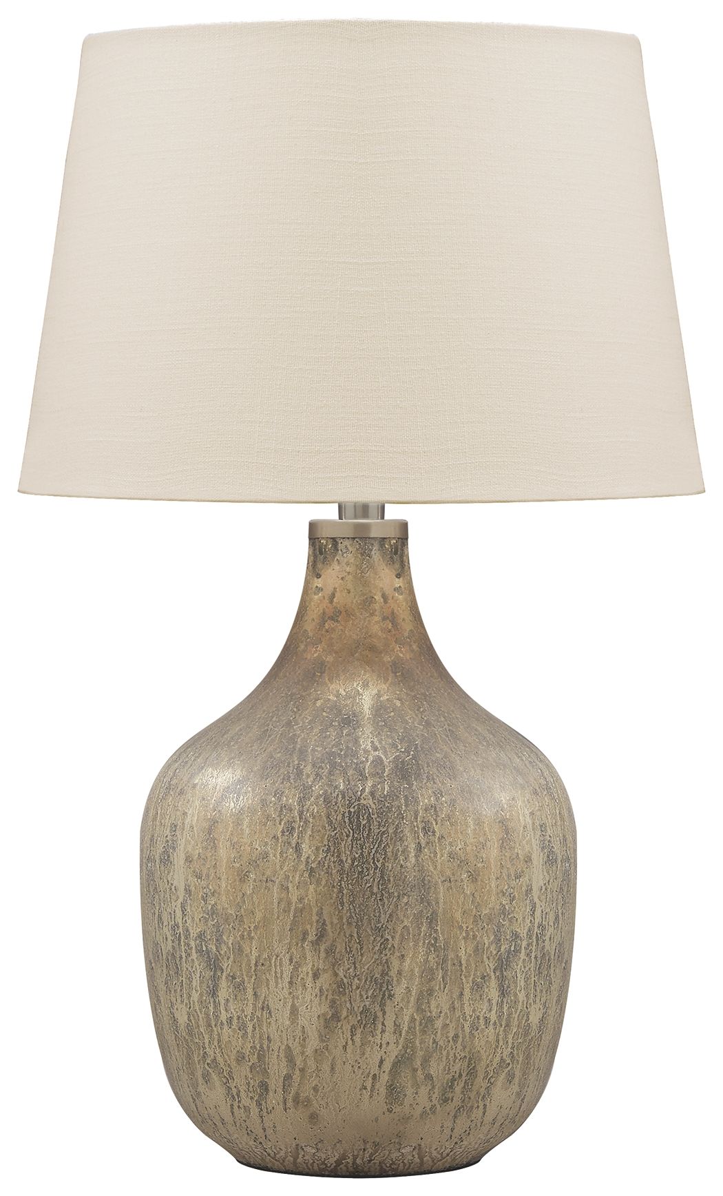 Mari Gray / Gold Finish Glass Table Lamp