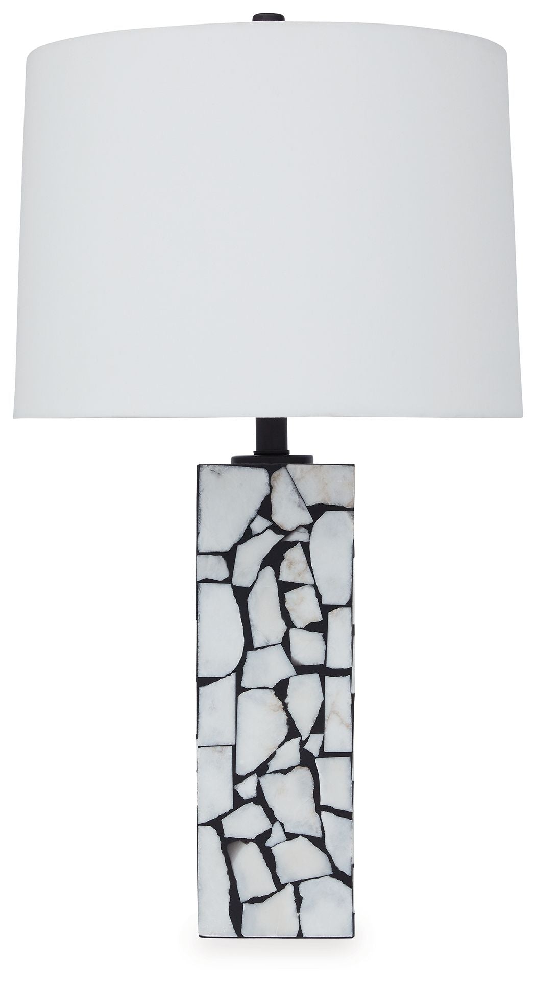 Macaria White / Black Marble Table Lamp