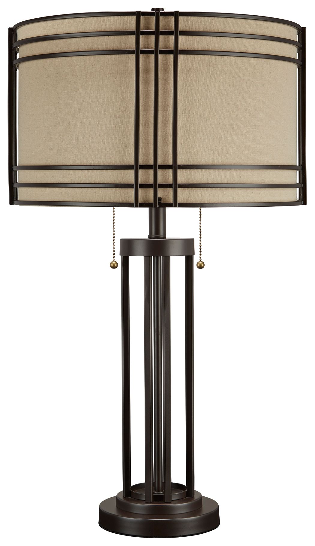 Hanswell Dark Brown Metal Table Lamp