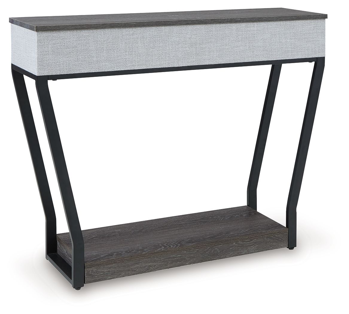 Sethlen Gray / Black Console Sofa Table