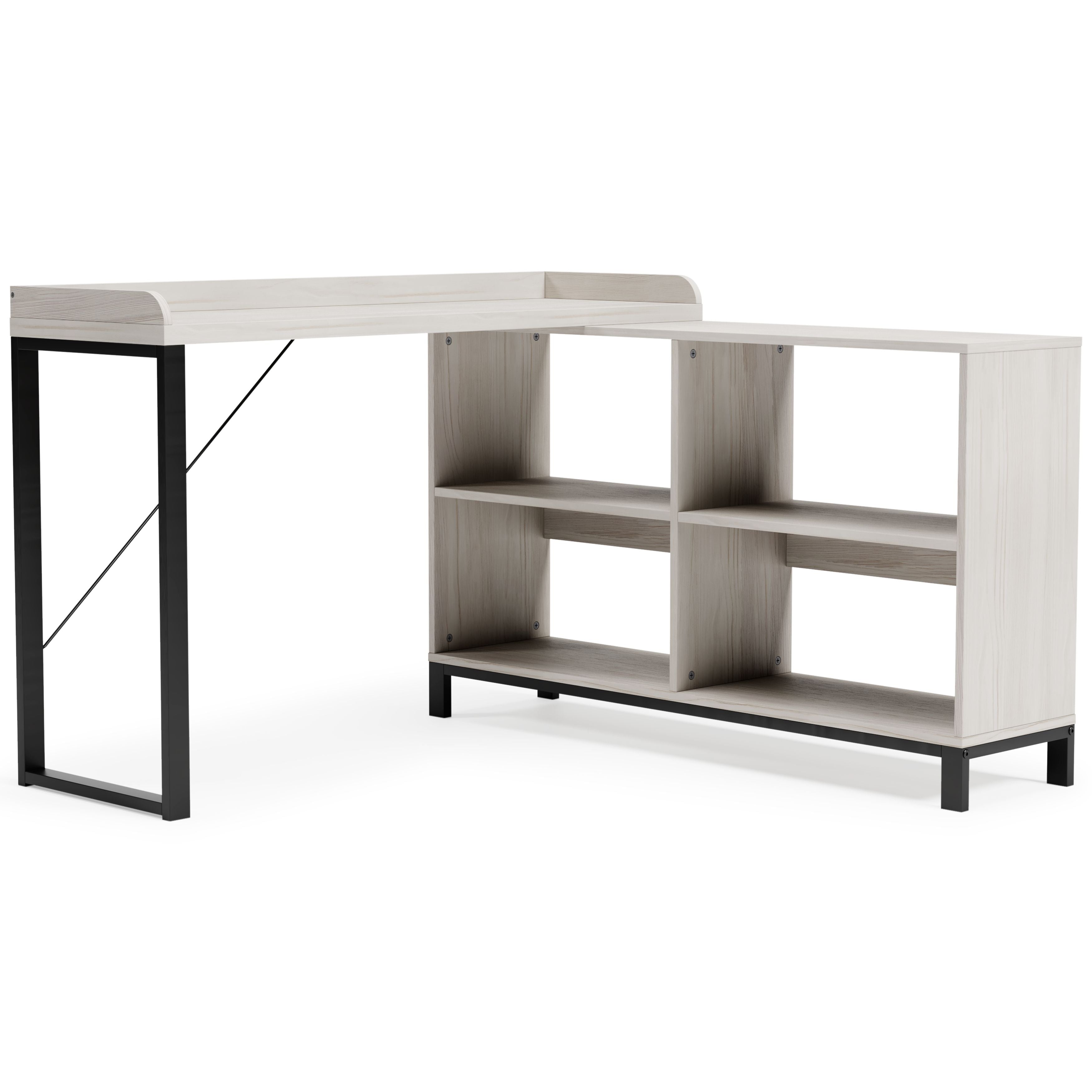 Bayflynn White / Black L-Desk