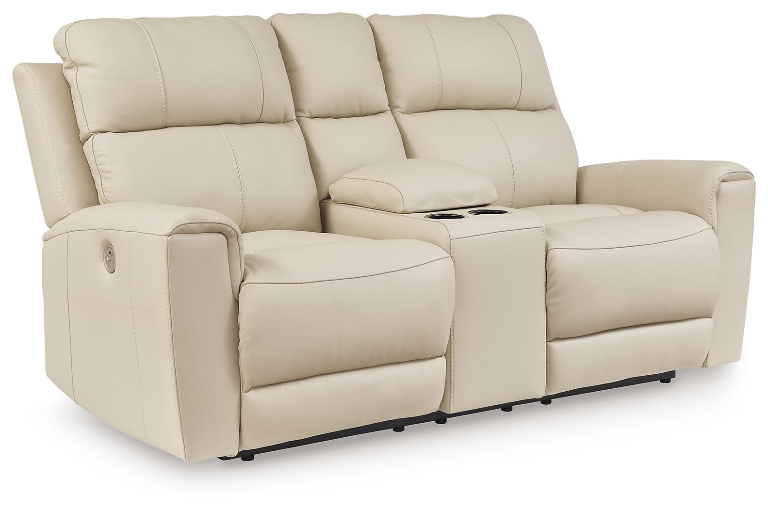 Dahlmoore Almond Dbl Power Reclining Loveseat With Console