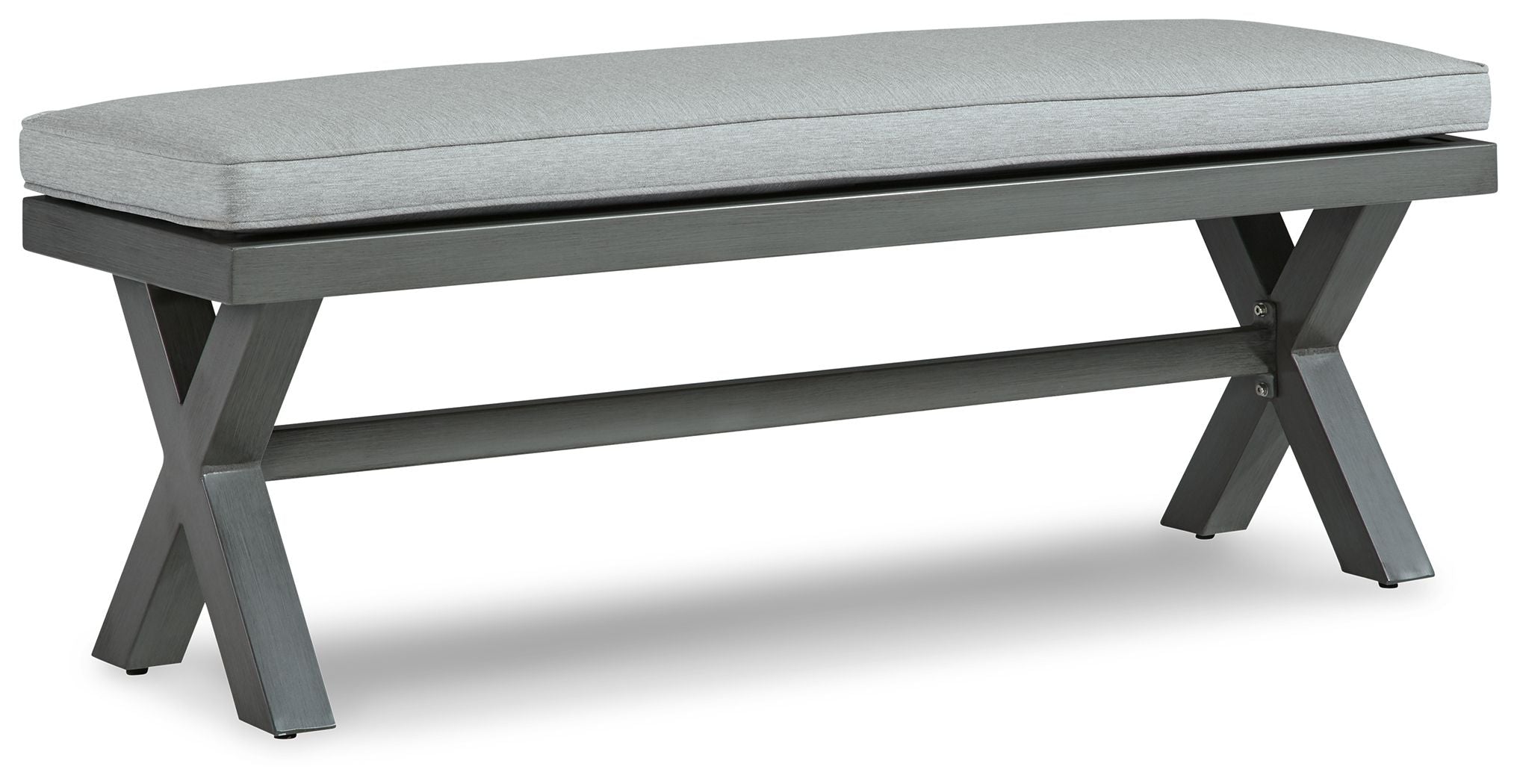 Elite Park Gray Bench With Cushion