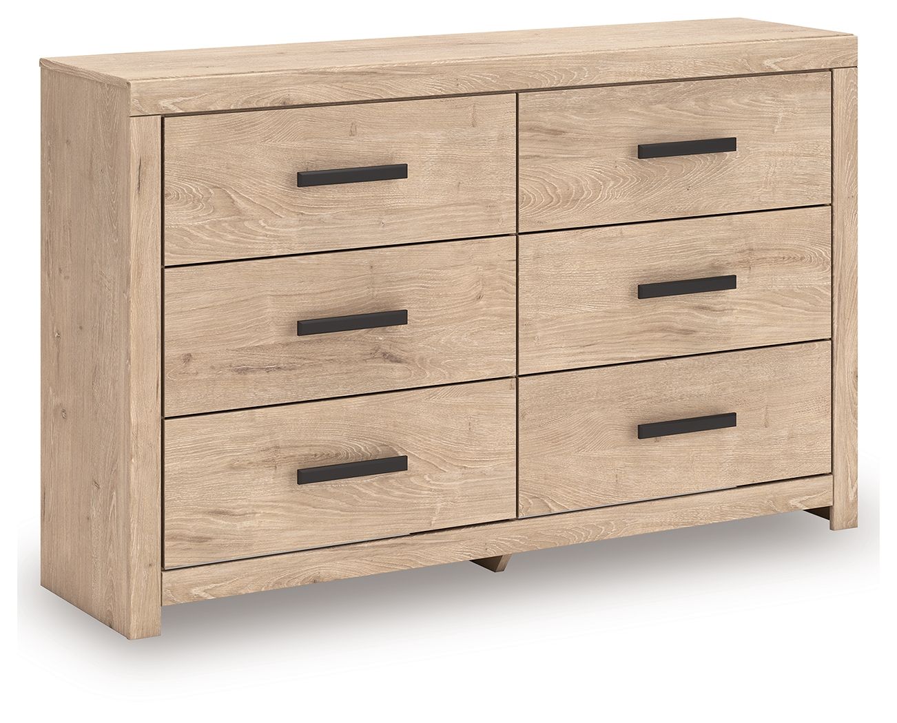 Sanginlane Tan Six Drawer Dresser