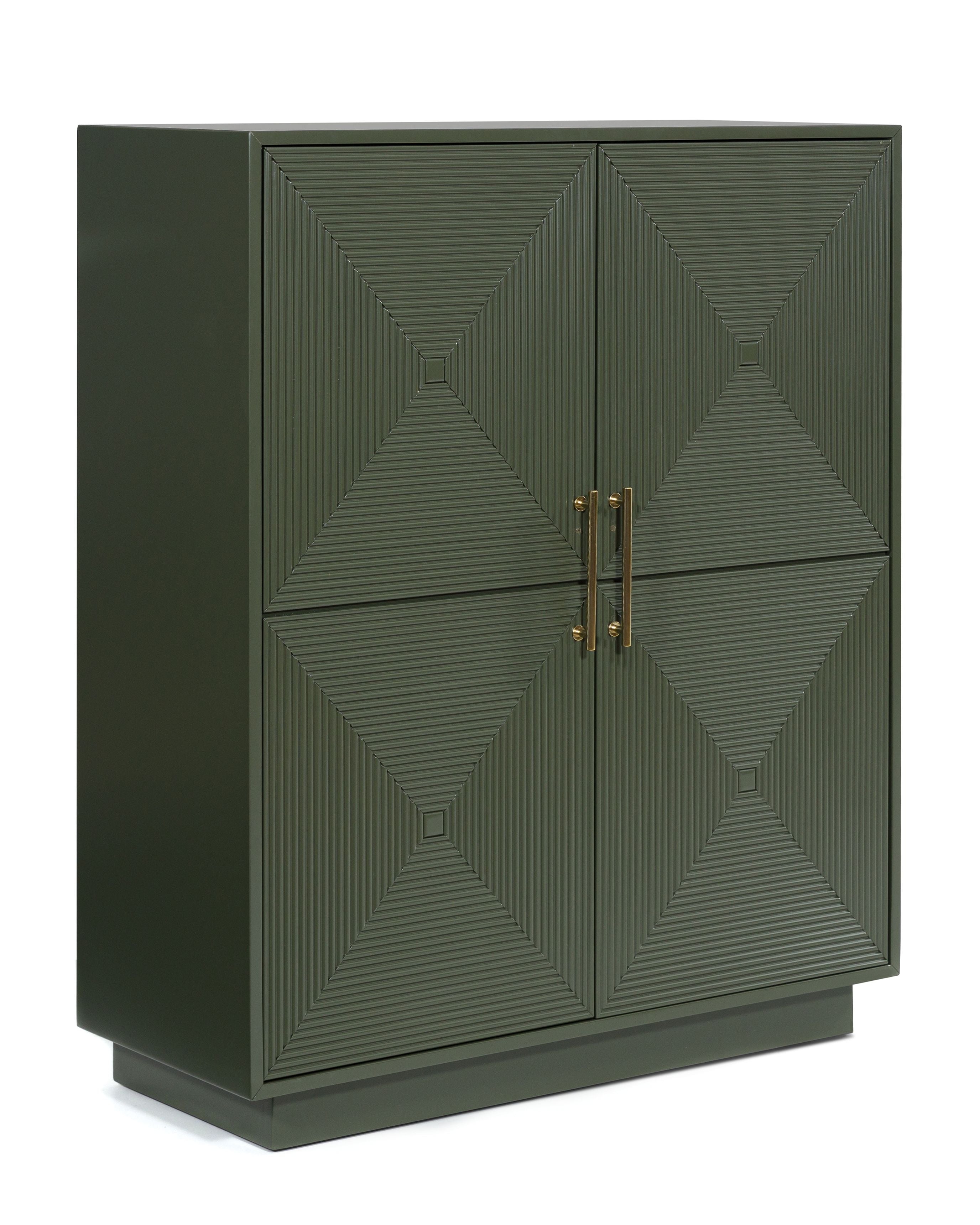 Geirwood Dark Green Accent Cabinet