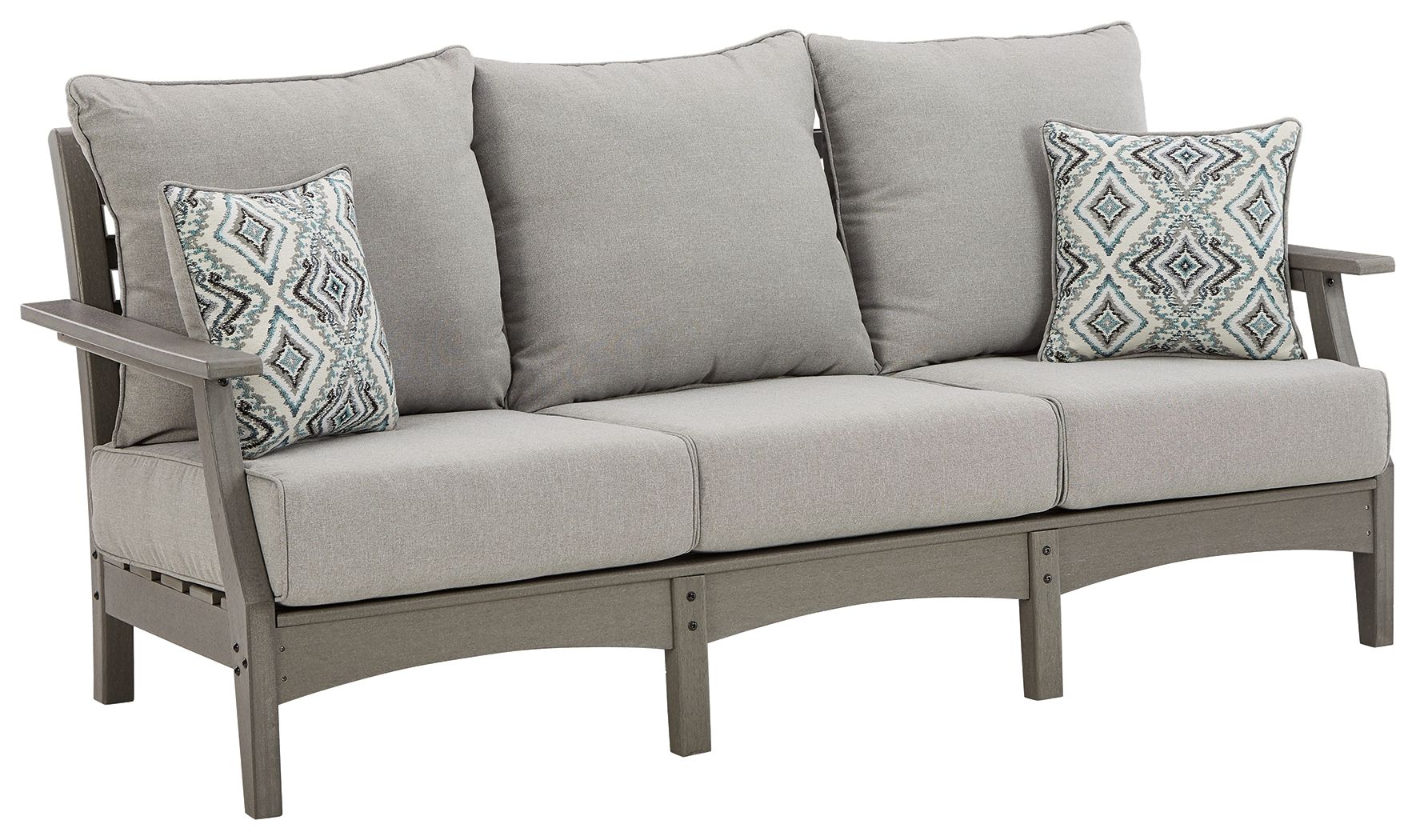 Visola Gray Sofa With Cushion