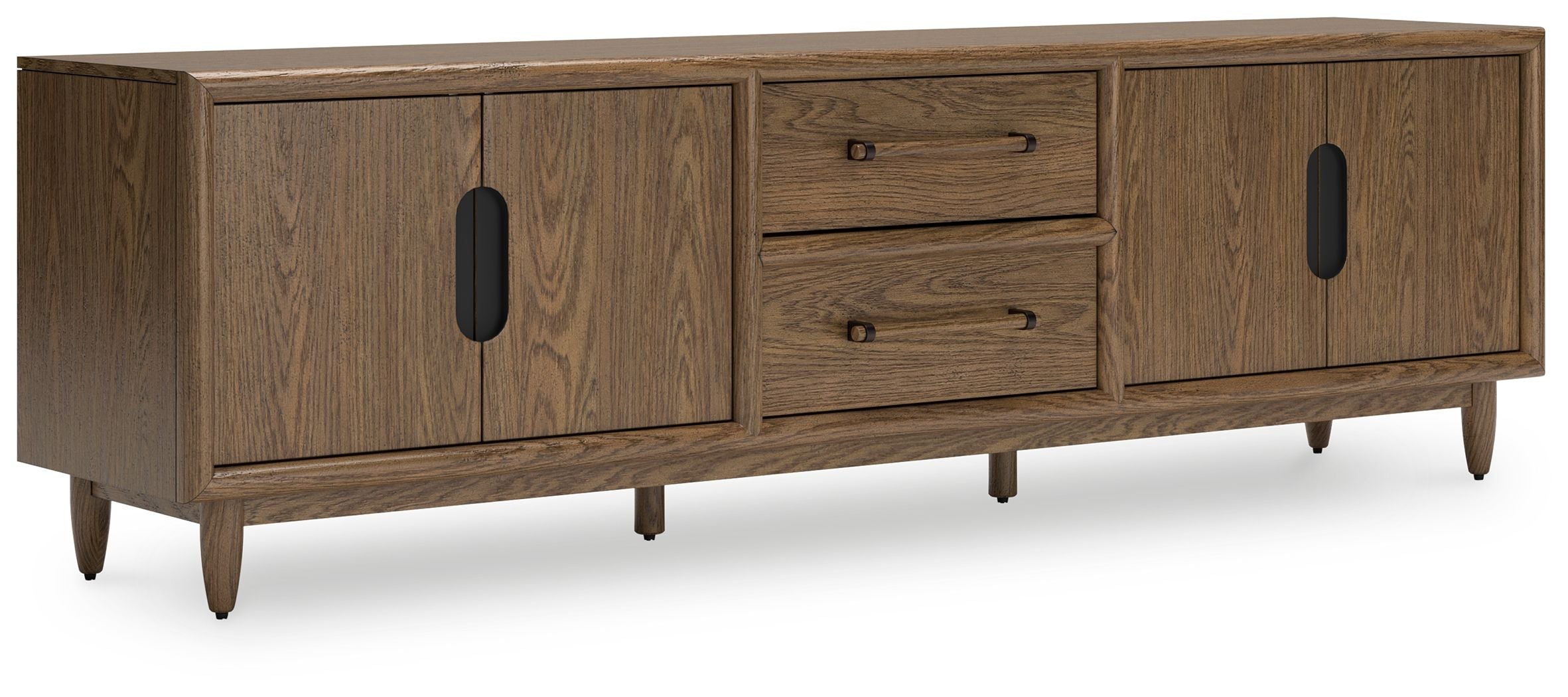Roanhowe Brown Extra Large TV Stand