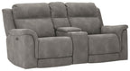 Next-Gen Durapella Reclining Power Loveseat With Console