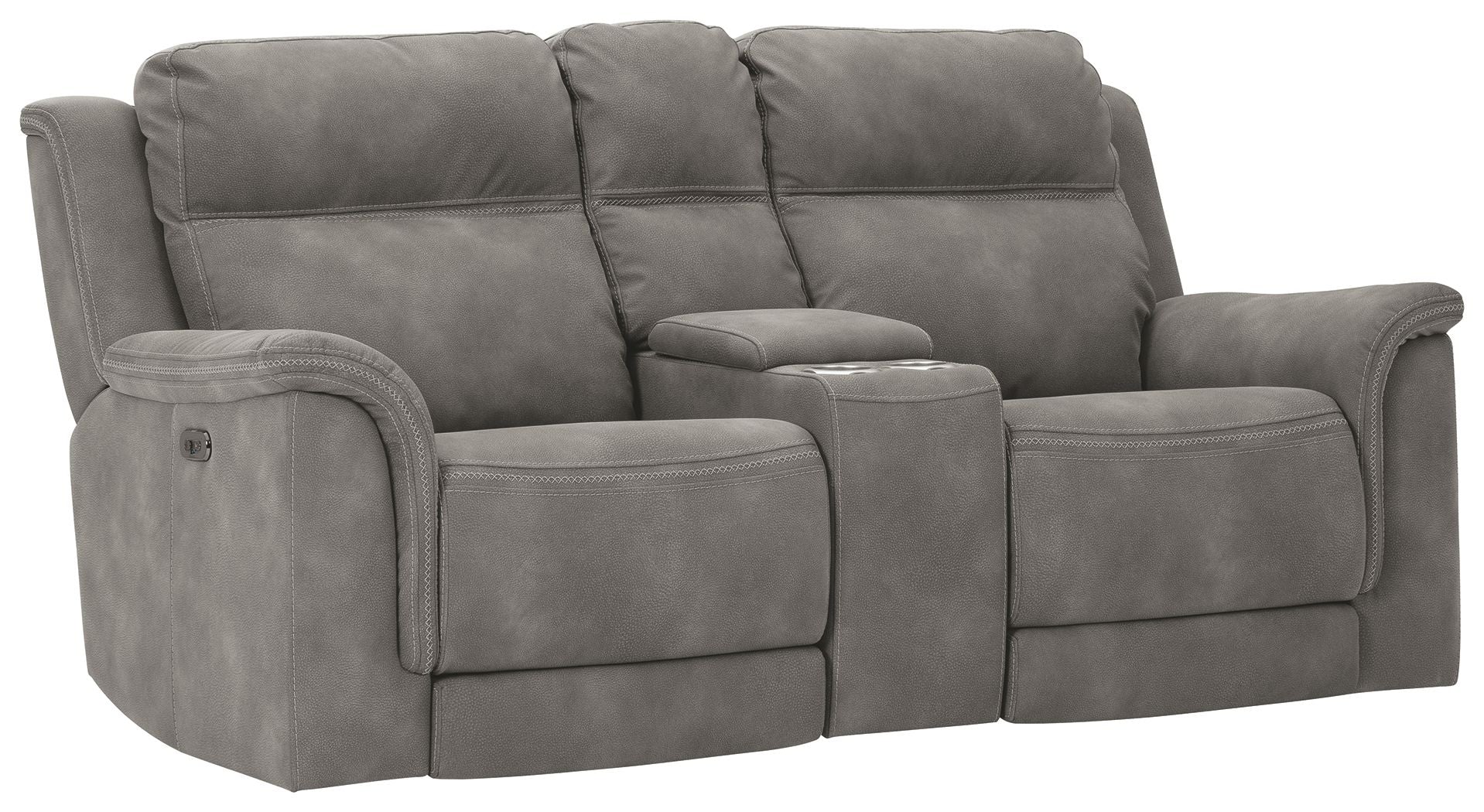 Next-Gen Durapella Reclining Power Loveseat With Console
