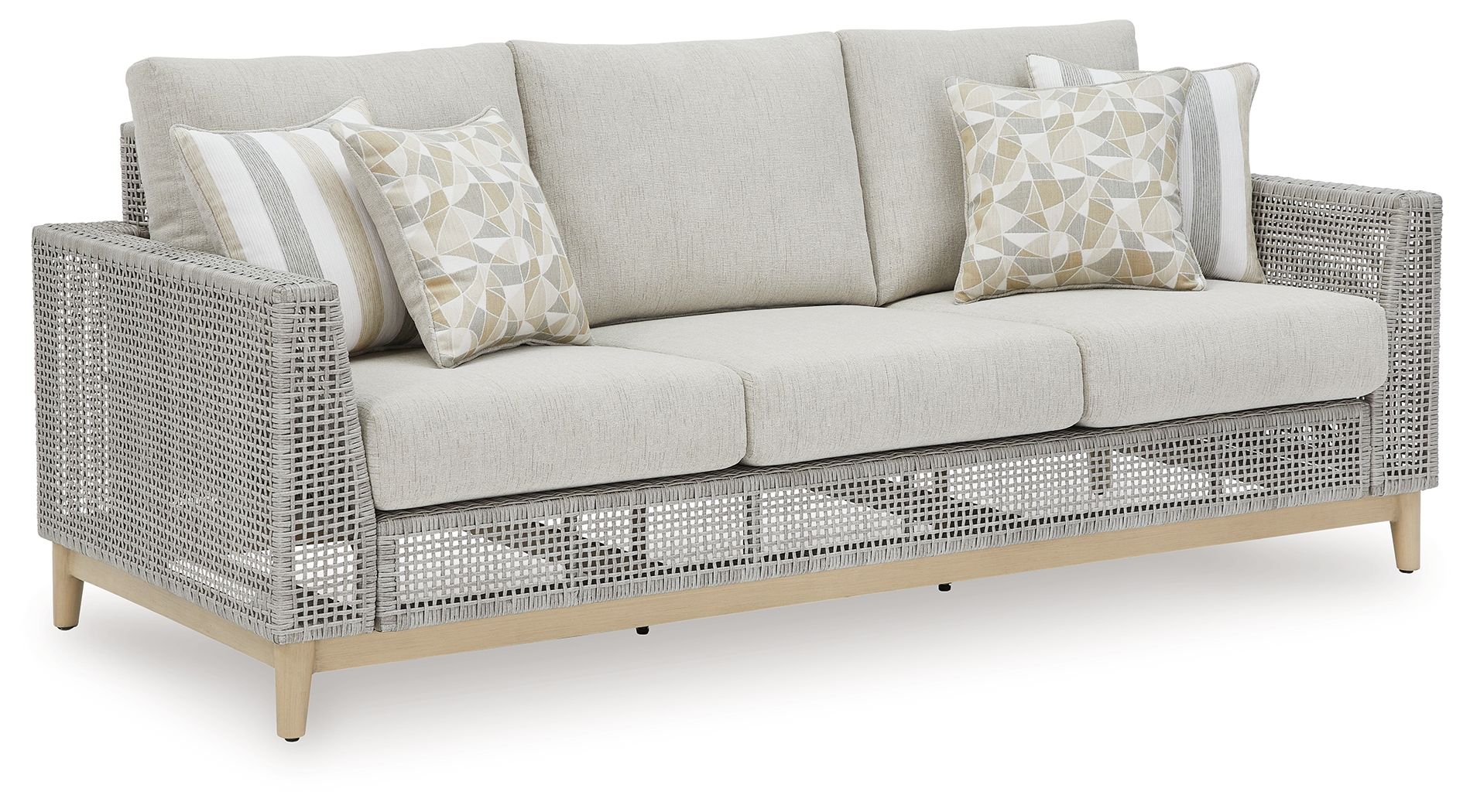 Seton Creek Gray Sofa With Cushion