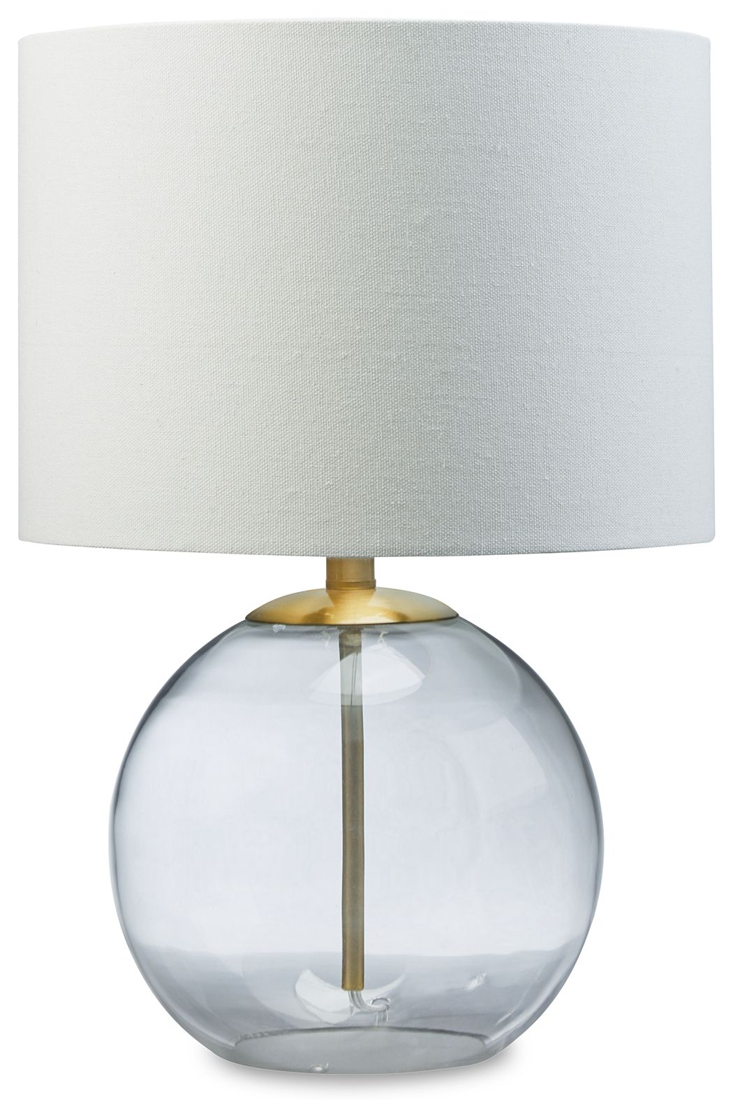 Samder White Glass Table Lamp