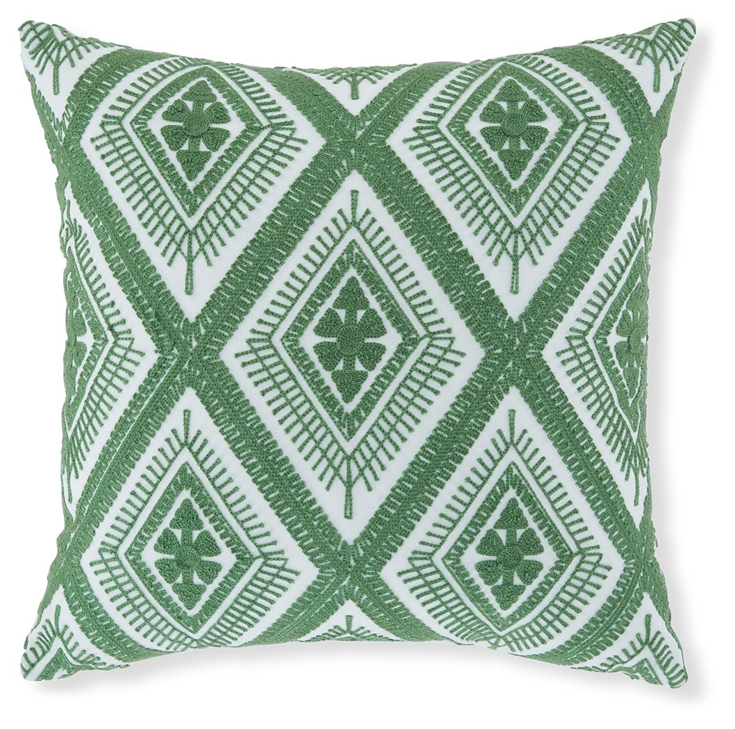 Bellvale Green / White Pillow