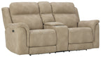 Next-Gen Durapella Reclining Power Loveseat With Console