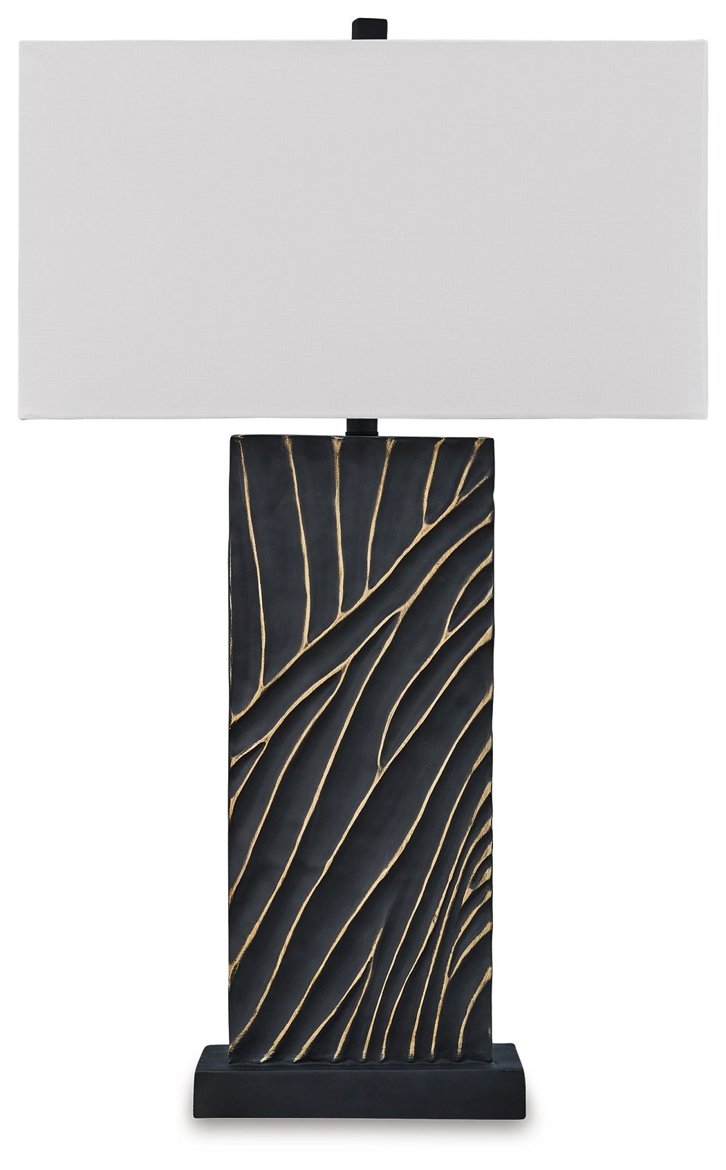 Bartlen Black / Gold Finish Poly Table Lamp