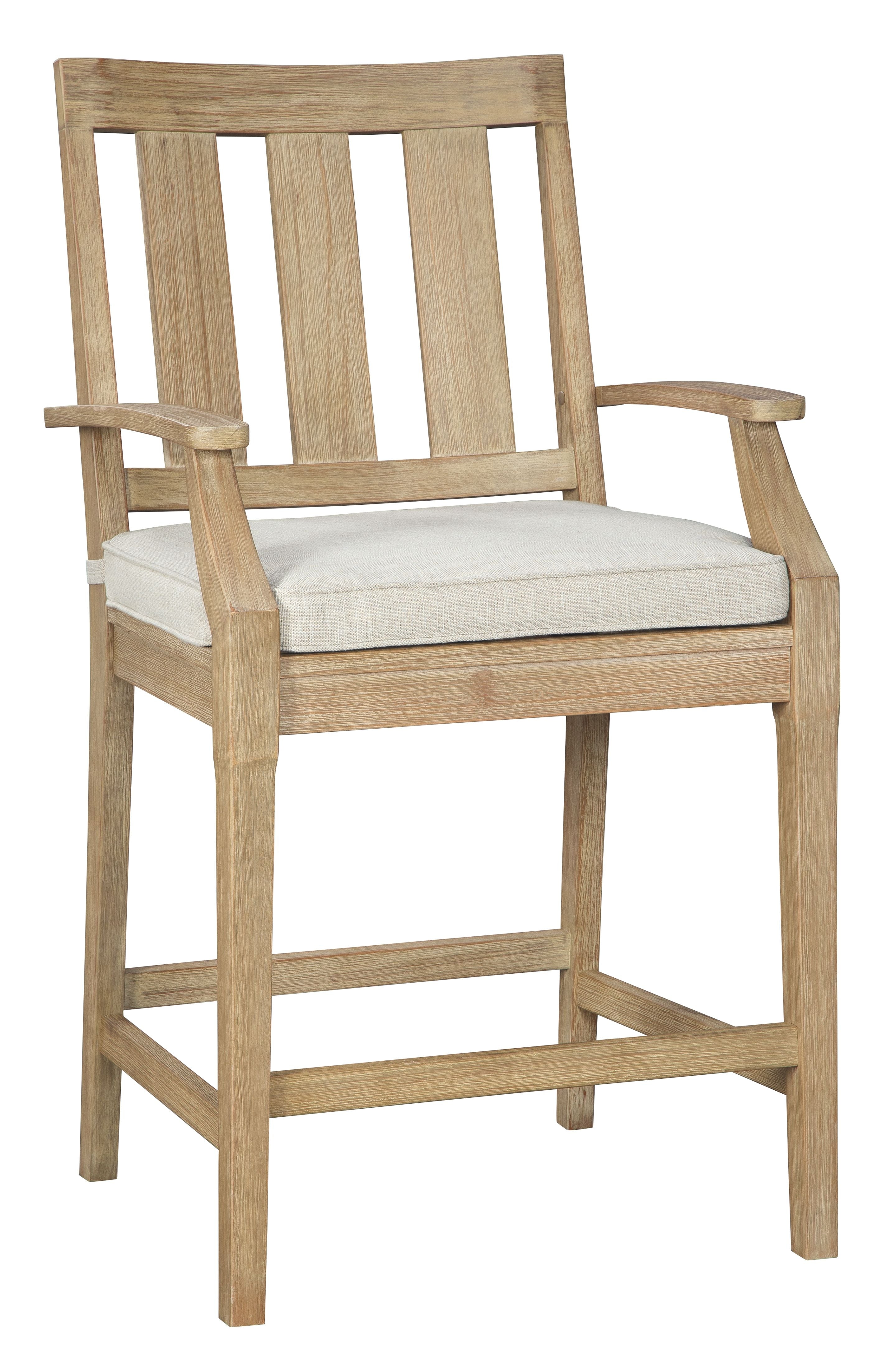 Clare Beige Barstool With Cushion