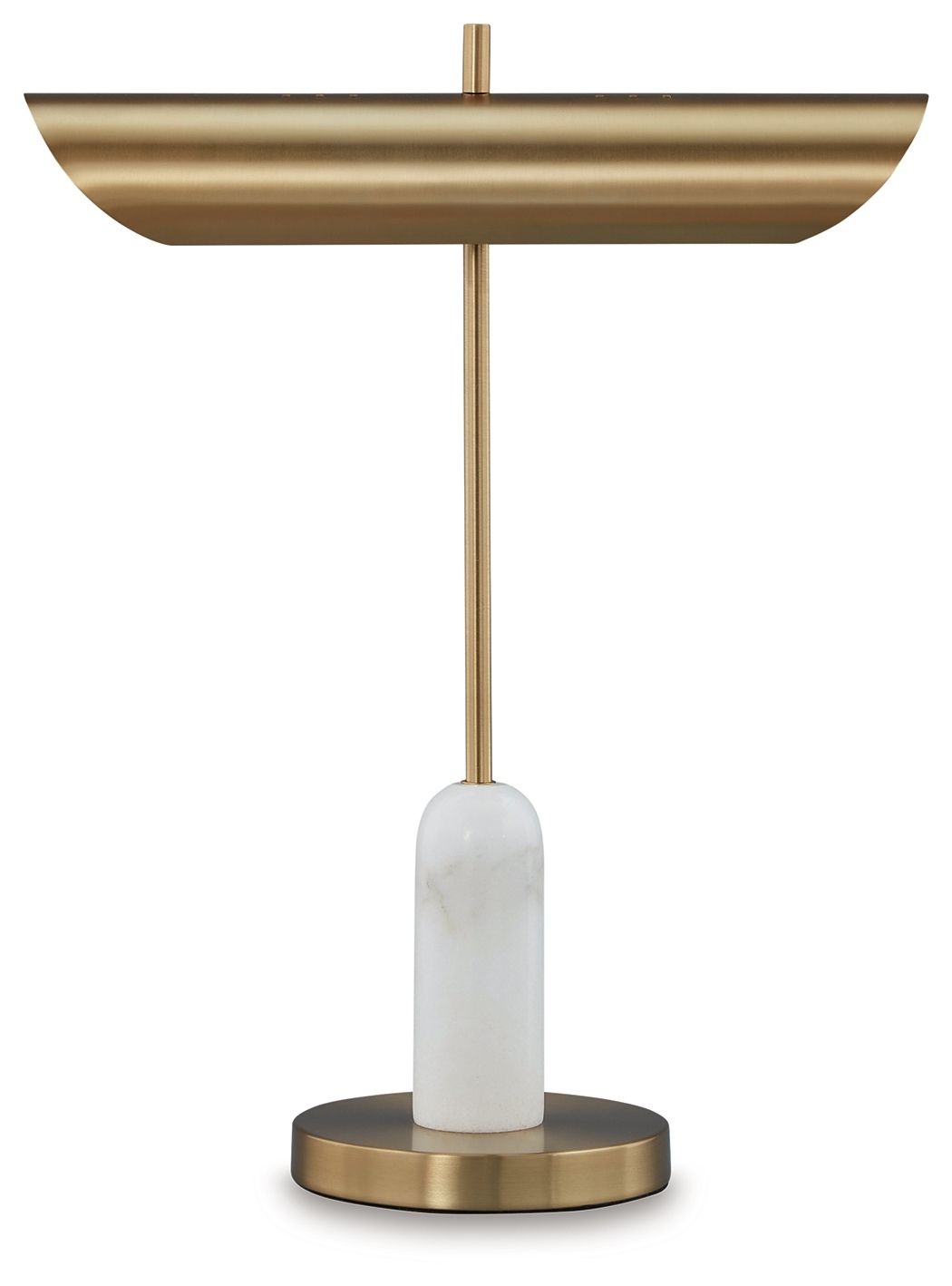 Rowleigh Gold Finish / White Marble Desk Lamp