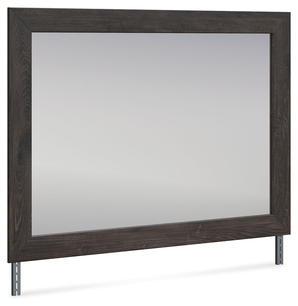 Parlayon Charcoal Bedroom Mirror