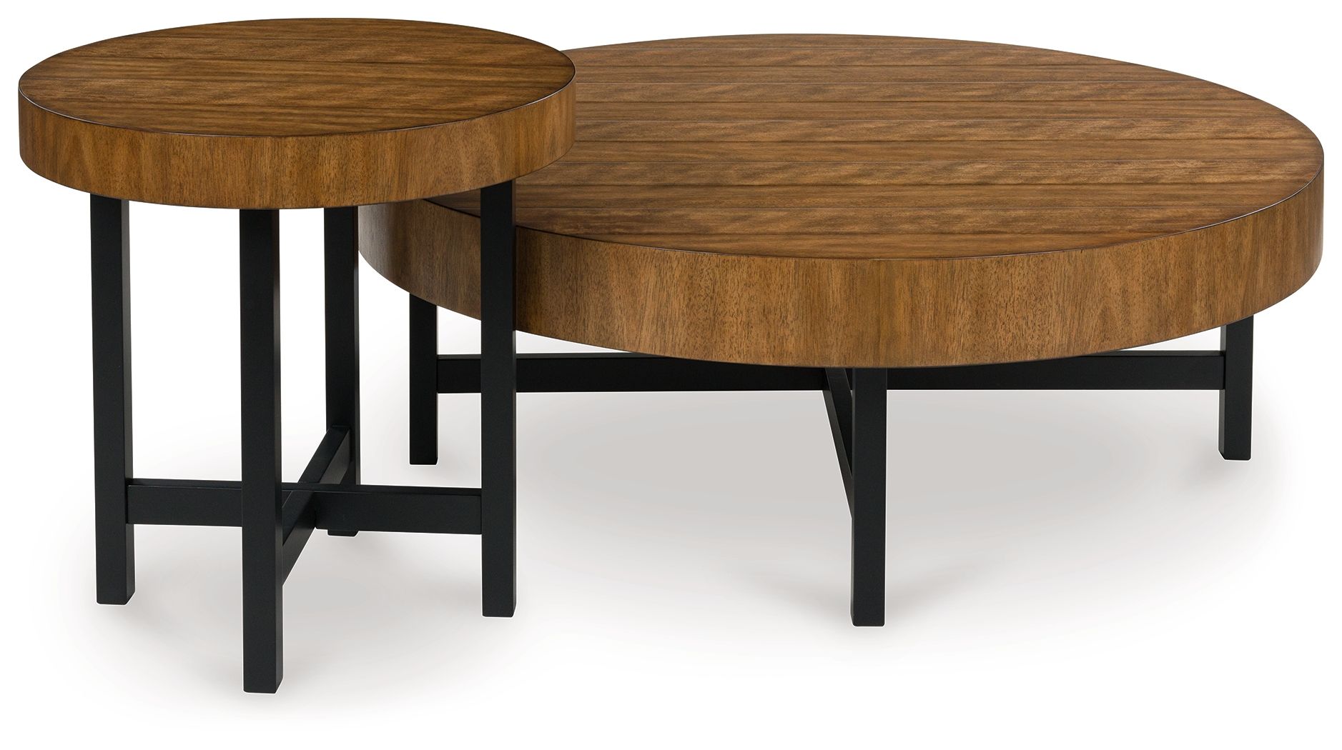 Steenlage Brown / Black Occasional Table Set