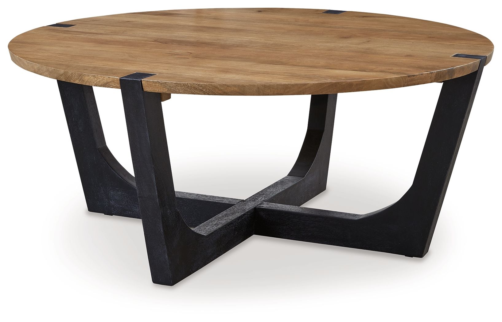 Hanneforth Brown Round Cocktail Table