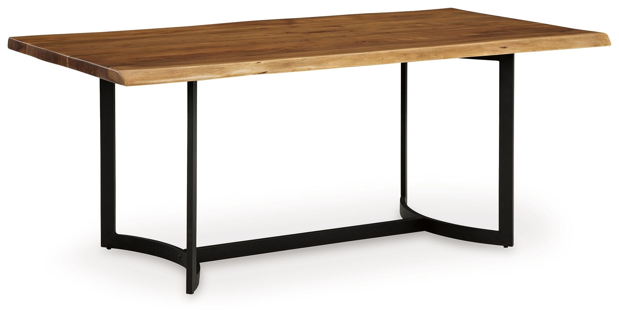 Fortmaine Brown / Black Rectangular Dining Room Table
