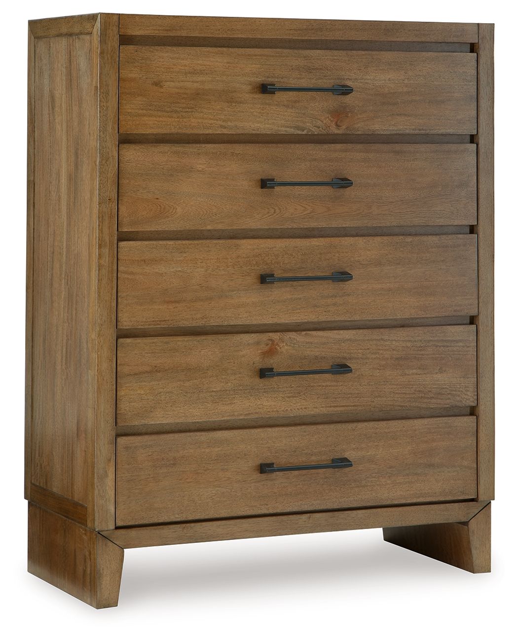 Sherbana Light Brown Five Drawer Chest