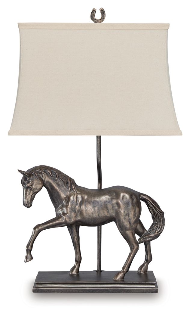 Sandorman Bronze Finish Poly Table Lamp