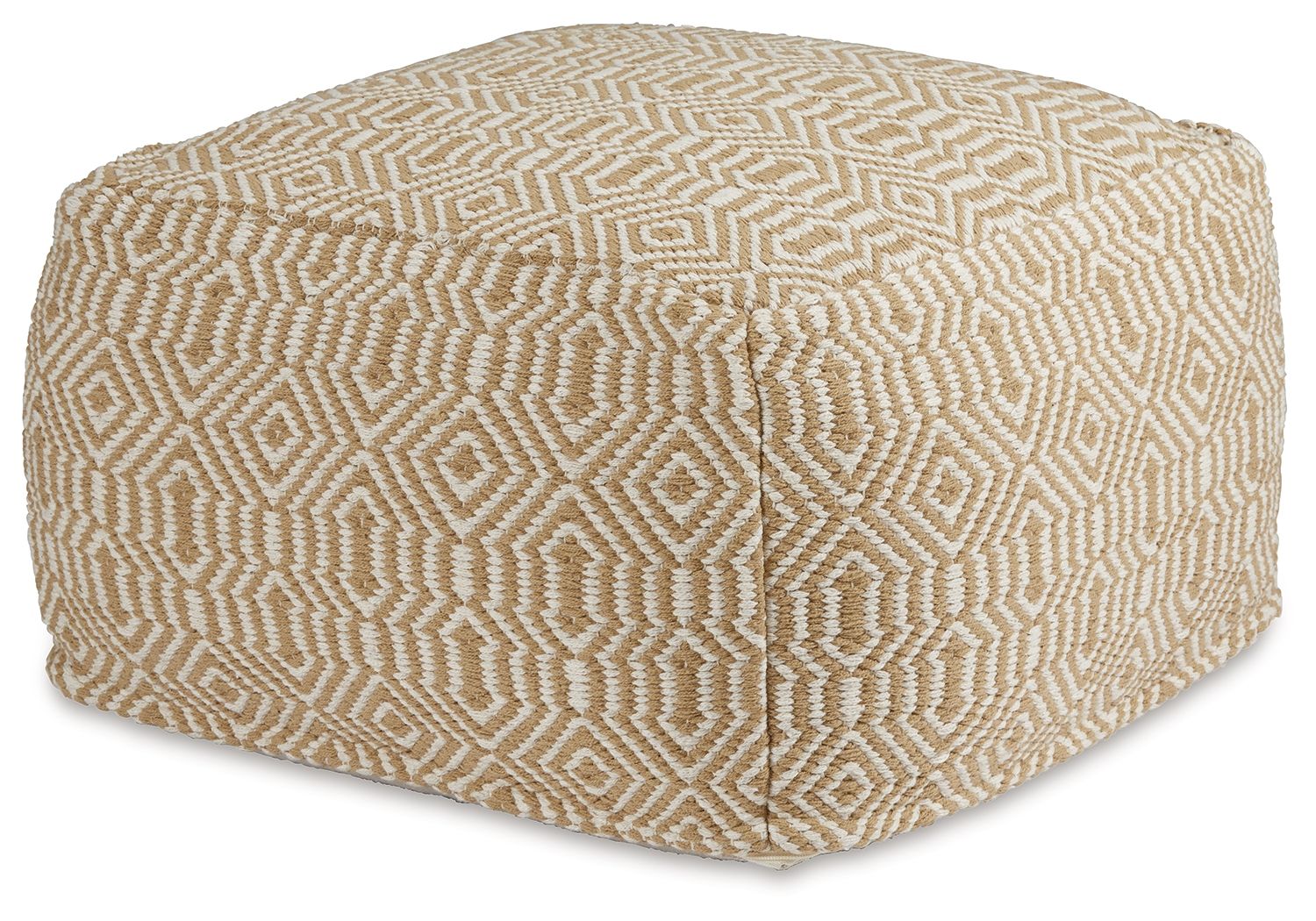 Adamont Tan / Ivory Pouf