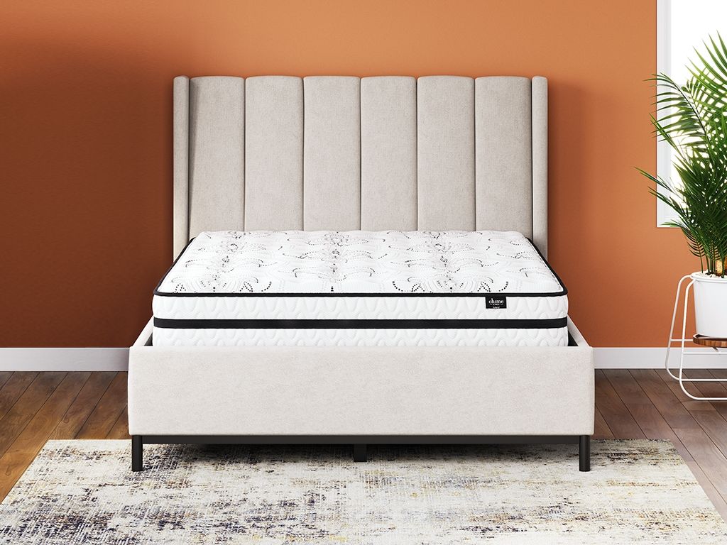 Chime 10 Inch Hybrid White 2 Pc. Queen Mattress And Pillow