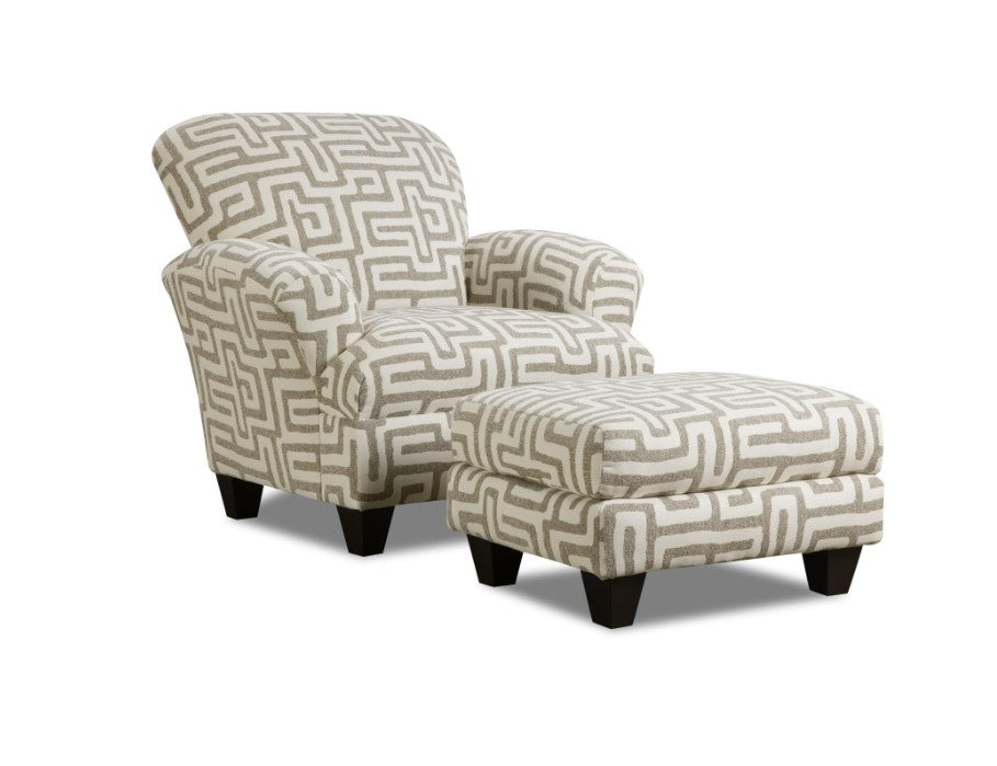 Colonist Oatmeal Accent Ottoman